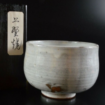 Antique Shiro-Agano Kohiki Chawan